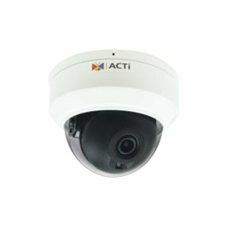 ACTI 8MP Outdoor Mini Dome with D/N, Adaptive IR, Superior WDR, SLLS, Fixed Lens Z714